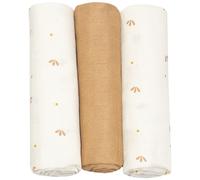 Lot de 3 langes en mousseline Gatsby écru (70 x 70 cm)