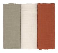 Lot de 3 langes en mousseline little forest (60 x 60 cm)