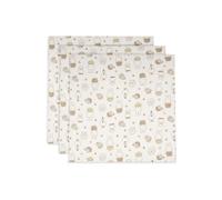 Lot de 3 langes gaze de coton 70 x 70 cm Miffy Family Farm