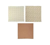 Lot de 3 langes - Honey Moon - Mousseline de coton - Doux et respirants