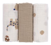 Lässig langes Little Mateys 60 x 60 cm Lot de 3 bleu roi