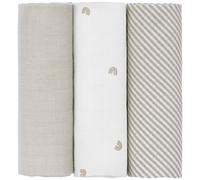 Lot de 3 langes mousseline Arc-en-ciel (80x80 cm)