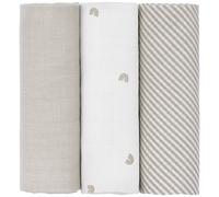 Lot de 3 langes mousseline arc-en-ciel (80x80 cm)
