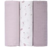 Lot de 3 langes mousseline fruits rouges (80x80 cm)