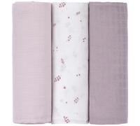 Lot de 3 langes mousseline Fruits rouges (80x80 cm)