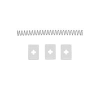 Lot de 3 languettes avec ressort pour dénoyauteur - - Blanc - Plastique