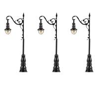 Lot de 3 lanternes LED arquées