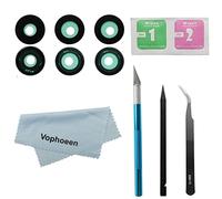 Lot de 3 lentilles de rechange d'origine pour appareil photo arrière Samsung Galaxy Z Fold 3 5G avec adhésif préinstallé + kit d'outils de réparation de téléphone