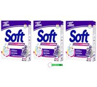 Lot de 3 lessives en poudre douces pour machine à laver - Poudre à laver lavande - 105 lavages 5,250 kg + porte-clés Beni Culinari gratuit