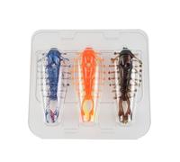 Lot de 3 leurres souples de pêche au concombre de mer 82 mm 7 g | Appât flottant en plastique souple pour eau douce, eau salée, pêche en plein air, facile à utiliser