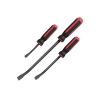 Lot de 3 leviers robustes avec poignée épaisse en fer forgé de qualité industrielle avec pointe inclinée, parfait pour le tirage, la démolition, le tire-clou, le pied de biche