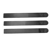 Lot de 3 limes pour sillets de guitare en métal, limes pour sillets guitare, couronnement frettes, limage fentes, outil réparation luthier pour électrique, acoustique et basse