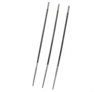 Lot de 3 limes rondes pour tronçonneuse avec 4 mm, 4,8 mm, 5,5 mm, pour tronçonneuse de tronçonneuse électrique et à carburant (4,8 mm)