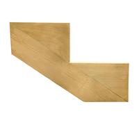 Lot de 3 Limons bois pour escalier en Pin - 2 marches