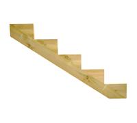 Lot de 3 Limons bois pour escalier en Pin - 5 marches