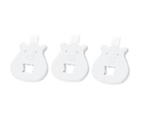 Lot de 3 lingettes dentaires pour enfants en forme d'ours de dessin animé pour les soins dentaires doux pour les enfants