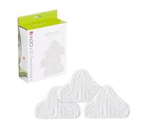 Lot de 3 lingettes microfibres lavables pour balai vapeur H2O 5 en 1