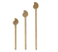 Lot de 3 Loquets n Laiton, Style Rétro Chinois en Forme de Feuille, Goupille de Verrouillage pour Armoire et Porte