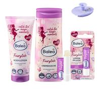 Lot de 3 - Lotion pour le corps Fairytale (200 ml) + Crème Douche Fairytale (300 ml) + Baume à lèvres Fairytale (4,8 g) + Éponge silicone bonus