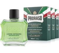 Lot De 3 Lotions Après-Rasage Rafraîchissantes, 3 X 100 Ml, Soin Du Visage Pour Homme À L'huile D'eucalyptus Et Au Menthol, Fabriqué En Italie