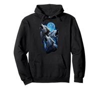 Lot de 3 Loups Loups Hurlant drôles Sweat à Capuche