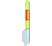 Lot de 3 lumières électroniques à pointe de canne à pêche avec cloches, LED lumineuses pour la pêche de nuit, étanche à double notification pour les pêcheurs à la ligne (normal)