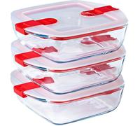 Lot de 3 plats PYREX® carrés 20 x 17cm, COOK & HEAT