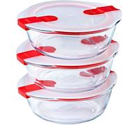 Pyrex, lot de 3 plats ronds cook & heat 20 x 18cm