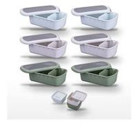 Lot de 3 Lunchbox 1L et Set de 3 boîtes à sauce Fackelmann Storage