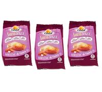Lot de 3 Madeleine Céréal BuoniSenza - Toutes les mandorles amandes - Idéal pour le petit déjeuner - Snack sucré avec saveur d'amande - Sans gluten, sans lait et sans sucre - 180 g