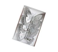 Lot de 3 Magnifiques décorations à Suspendre en Forme de Papillon à Deux Couches, Accessoires d ' Arbre Uniques, Parfaits pour Les décorations de Noël en Tissu d ' Arbre de Noël et de Maison
