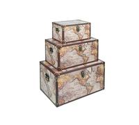 Lot de 3 malles Mappemonde