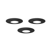 Lot de 3 Manchettes Légères en Tissu Nagel, Noir