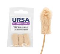 Lot de 3 manchons en peluche URSA : conçus pour être utilisés sous les costumes pour aider à dissimuler les micros, réduire le bruit des vêtements et protéger le micro du vent léger. (Beige - Lot de