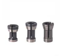 Lot de 3 mandrins d'extension pour fraises de défonceuse 6 mm 6,35 mm 8 mm pour machines de coupe et de gravure, outil de travail du bois en acier au carbone