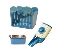 Lot de 3 mangeoires à foin pour petits animaux domestiques à suspendre - Gamelle automatique pour cage à chinchillas - Accessoire pour petits animaux