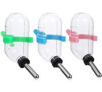 Lot de 3 mangeoires de 60 ml pour animal de compagnie hamster nain rat gerbille chinchilla cochon d'Inde écureuil lapin petit animal buveur couleur aléatoire