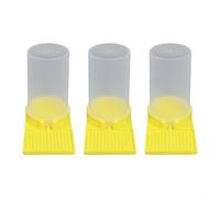 Lot de 3 mangeoires d'eau d'abeille en plastique pour l'apiculture, station d'alimentation en eau apicole avec bassin pour l'hydratation des colonies, jardin pour équipement de plat à boire