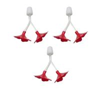 Lot de 3 mangeoires d'eau pour colibri avec motif floral résistant aux intempéries en forme de Y pour les amoureux des oiseaux