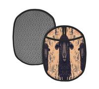 Lot de 3 maniques en silicone motif moutons noirs - 24 x 19 cm