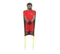 lot de 3 mannequins flexibles en polyester imprimé - couleur ROUGE - mannequin coup franc football