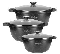 Lot de 3 Marmites Antiadhésive Cheffinger