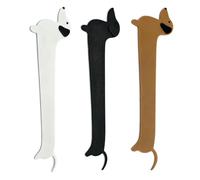 Lot de 3 marque-pages en forme de teckel, mignons animaux pour les amateurs de livres, marque-pages mignons personnalisés, aide à la lecture durable pour livres, cadeau teckel pour les amoureux des