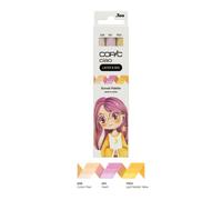 Lot de 3 marqueurs à alcool - Copic Ciao - Sunset Palette - Layer & Mix