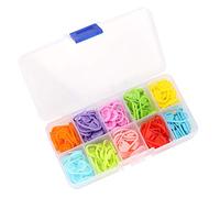 Lot de 3 marqueurs de points, broche de sécurité, pince à aiguille pour tricoter, crochet, plastique lisse qui n'accroche pas le fil, compteur léger et durable pour le tissage,