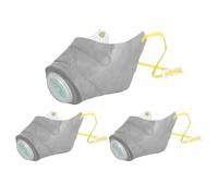 Lot de 3 masques anti-poussière réutilisables pour chiot - Masque respiratoire à filtre à air - Protection respirante - Convient pour les chiens de petite, moyenne et grande taille