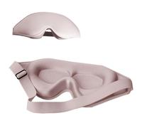 Lot de 3 masques de sommeil 3D en mousse à mémoire de forme - Lavables et respirants - Portable - Rose