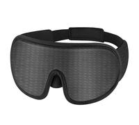 Lot de 3 masques de sommeil 3D pour femmes et hommes - Avec sangle réglable - Doux et confortable - Ombre à paupières de voyage - Gris