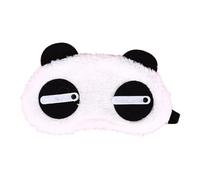 Lot de 3 masques pour les yeux de panda blanc mignon en coton - Masque de sommeil pour les yeux - Masque de sommeil - Soins de santé - 3 styles