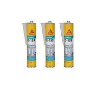 Lot de 3 mastic-colle à prise rapide SIKA Sikaflex G 139 - Blanc - 300ml